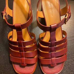 Tory Burch Sling Back Block Heel Sandals